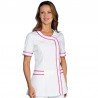Casacca brasilia Bianca profili Fucsia ISACCO 005886